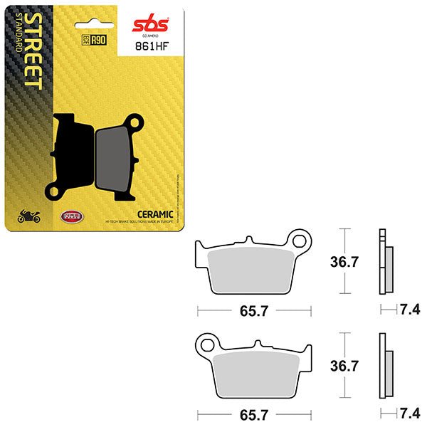SBS ATV/UTV CERAMIC BRAKE PAD (6190861108) - DRIVEN Canada's Powersports 6190861108