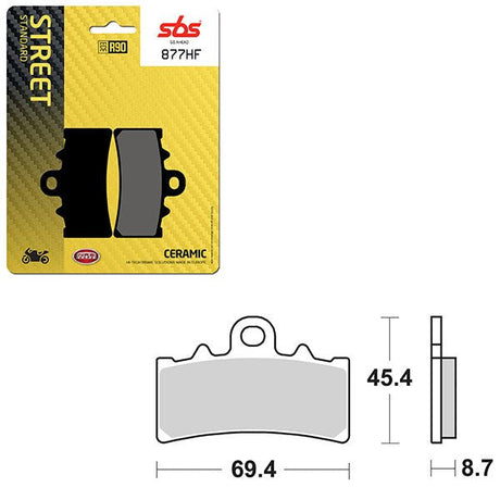 SBS ATV/UTV CERAMIC BRAKE PAD (6190877108) - DRIVEN Canada's Powersports 6190877108