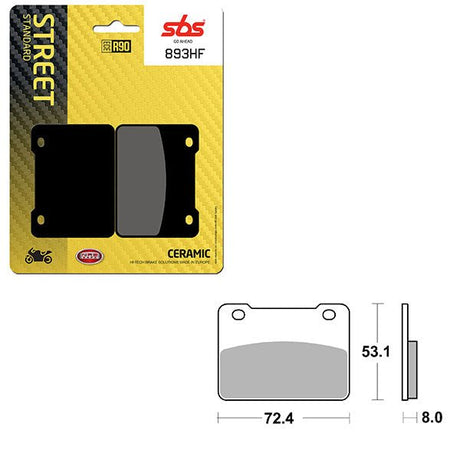 SBS ATV/UTV CERAMIC BRAKE PAD (6190893108) - DRIVEN Canada's Powersports 6190893108