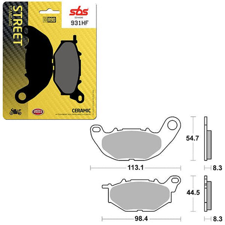 SBS ATV/UTV CERAMIC BRAKE PAD (6190931108) - DRIVEN Canada's Powersports 6190931108