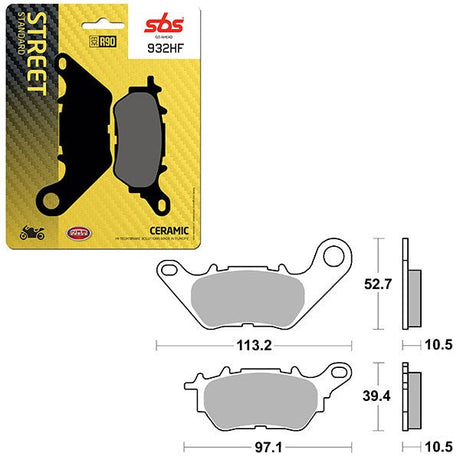 SBS ATV/UTV CERAMIC BRAKE PAD (6190932108) - DRIVEN Canada's Powersports 6190932108