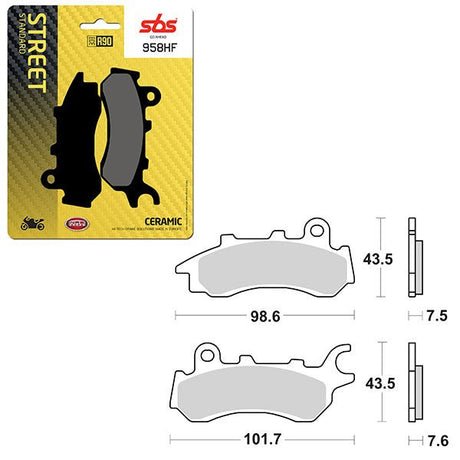 SBS ATV/UTV CERAMIC BRAKE PAD (6190958108) - DRIVEN Canada's Powersports 6190958108