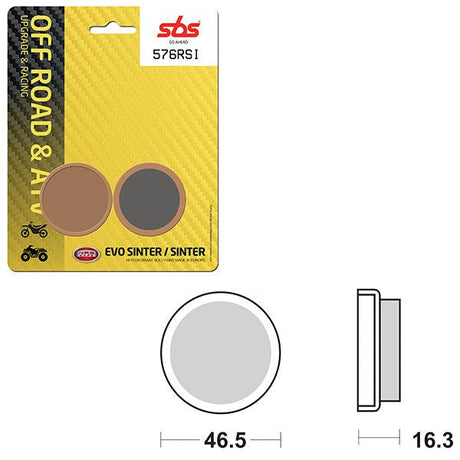 SBS ATV/UTV EVO SINTER BRAKE PAD (1628576) - DRIVEN Canada's Powersports 1628576