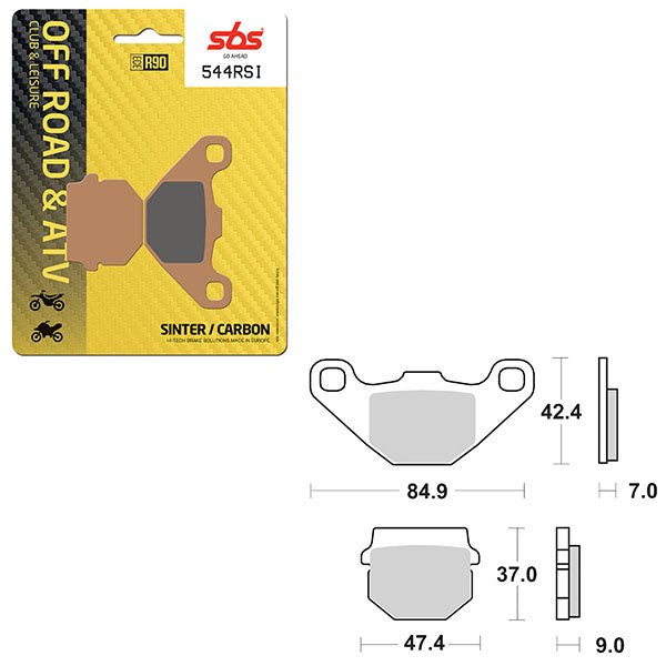 SBS ATV/UTV EVO SINTER BRAKE PAD (6280544100) - DRIVEN Canada's Powersports 6280544100