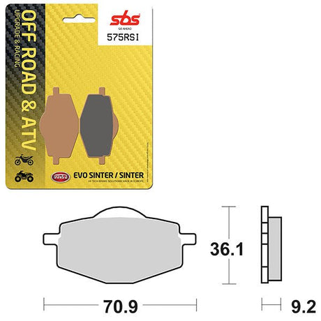SBS ATV/UTV EVO SINTER BRAKE PAD (6280575108) - DRIVEN Canada's Powersports 6280575108