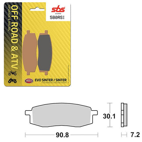 SBS ATV/UTV EVO SINTER BRAKE PAD (6280580108) - DRIVEN Canada's Powersports 6280580108