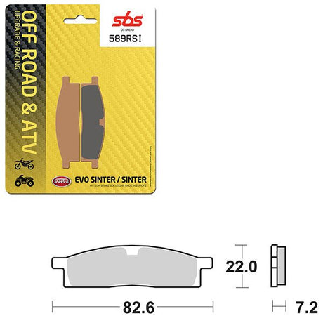 SBS ATV/UTV EVO SINTER BRAKE PAD (6280589108) - DRIVEN Canada's Powersports 6280589108
