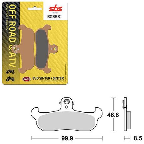 SBS ATV/UTV EVO SINTER BRAKE PAD (6280608108) - DRIVEN Canada's Powersports 6280608108