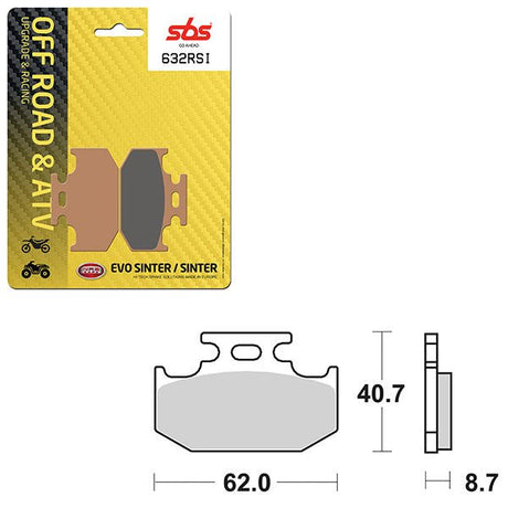 SBS ATV/UTV EVO SINTER BRAKE PAD (6280632108) - DRIVEN Canada's Powersports 6280632108