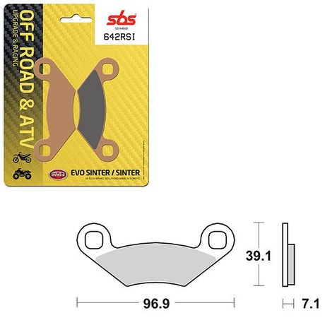 SBS ATV/UTV EVO SINTER BRAKE PAD (6280642108) - DRIVEN Canada's Powersports 6280642108