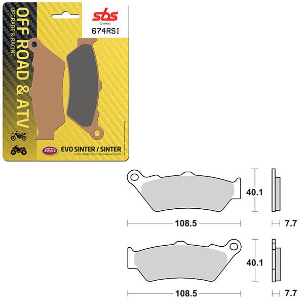 SBS ATV/UTV EVO SINTER BRAKE PAD (6280674108) - DRIVEN Canada's Powersports 6280674108