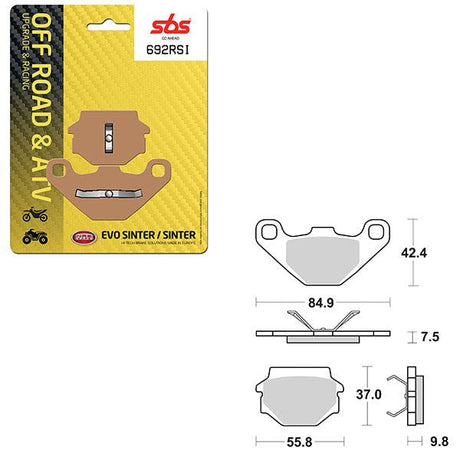 SBS ATV/UTV EVO SINTER BRAKE PAD (6280692108) - DRIVEN Canada's Powersports 6280692108