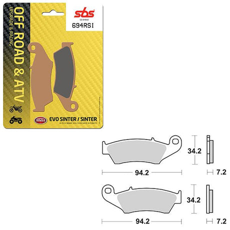 SBS ATV/UTV EVO SINTER BRAKE PAD (6280694108) - DRIVEN Canada's Powersports 6280694108