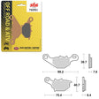 SBS ATV/UTV EVO SINTER BRAKE PAD (6280702108) - DRIVEN Canada's Powersports 6280702108