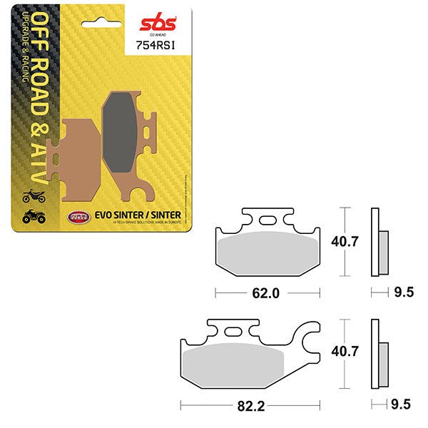 SBS ATV/UTV EVO SINTER BRAKE PAD (6280754108) - DRIVEN Canada's Powersports 6280754108