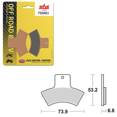 SBS ATV/UTV EVO SINTER BRAKE PAD (6280755108) - DRIVEN Canada's Powersports 6280755108