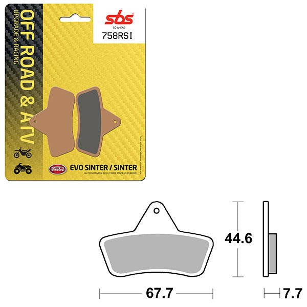SBS ATV/UTV EVO SINTER BRAKE PAD (6280758108) - DRIVEN Canada's Powersports 6280758108