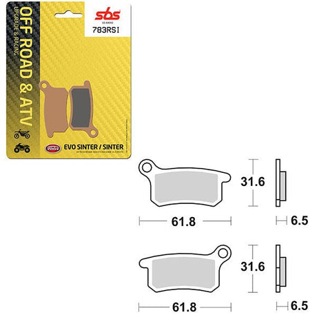 SBS ATV/UTV EVO SINTER BRAKE PAD (6280783108) - DRIVEN Canada's Powersports 6280783108