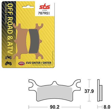 SBS ATV/UTV EVO SINTER BRAKE PAD (6280787108) - DRIVEN Canada's Powersports 6280787108