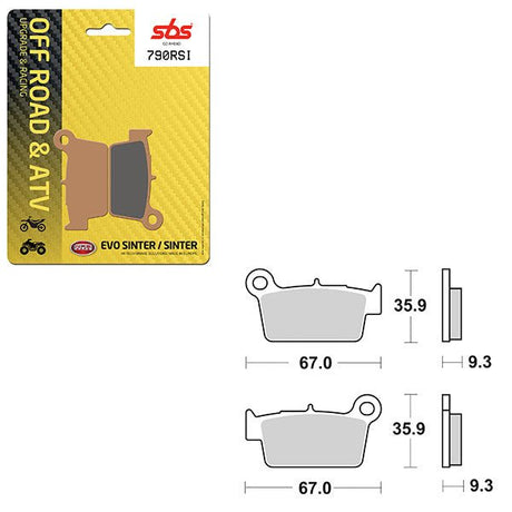 SBS ATV/UTV EVO SINTER BRAKE PAD (6280790108) - DRIVEN Canada's Powersports 6280790108