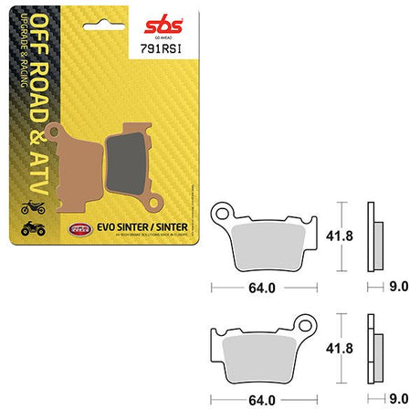 SBS ATV/UTV EVO SINTER BRAKE PAD (6280791108) - DRIVEN Canada's Powersports 6280791108