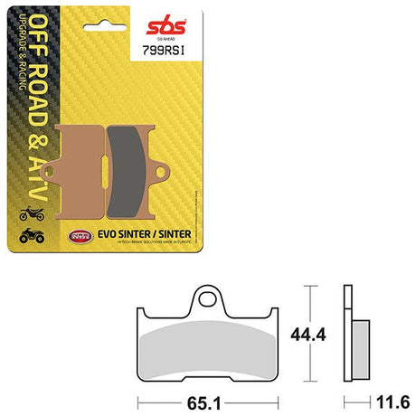SBS ATV/UTV EVO SINTER BRAKE PAD (6280799108) - DRIVEN Canada's Powersports 6280799108