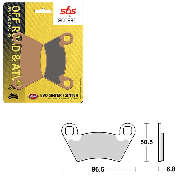 SBS ATV/UTV EVO SINTER BRAKE PAD (6280800108) - DRIVEN Canada's Powersports 6280800108
