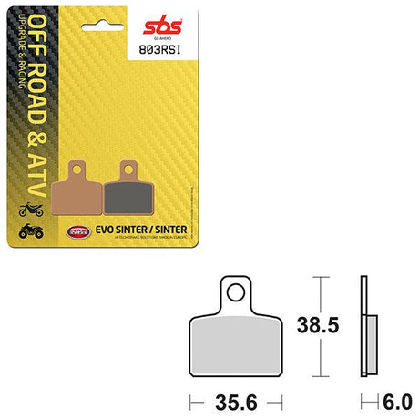 SBS ATV/UTV EVO SINTER BRAKE PAD (6280803108) - DRIVEN Canada's Powersports 6280803108