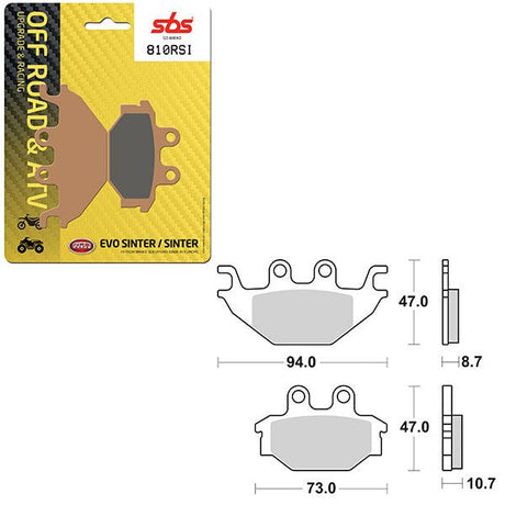 SBS ATV/UTV EVO SINTER BRAKE PAD (6280810108) - DRIVEN Canada's Powersports 6280810108