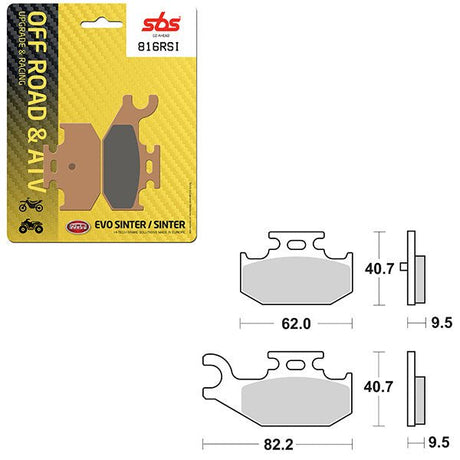 SBS ATV/UTV EVO SINTER BRAKE PAD (6280816108) - DRIVEN Canada's Powersports 6280816108