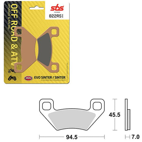 SBS ATV/UTV EVO SINTER BRAKE PAD (6280822108) - DRIVEN Canada's Powersports 6280822108