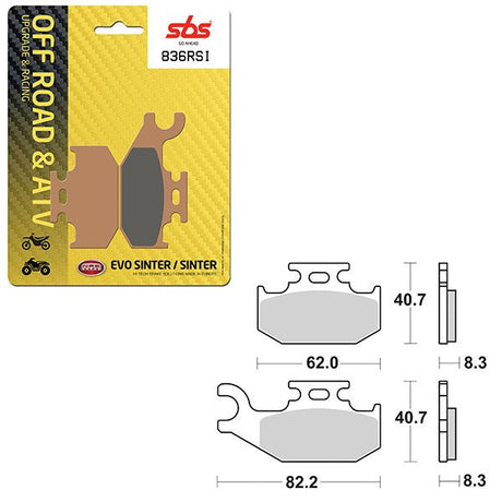 SBS ATV/UTV EVO SINTER BRAKE PAD (6280836108) - DRIVEN Canada's Powersports 6280836108