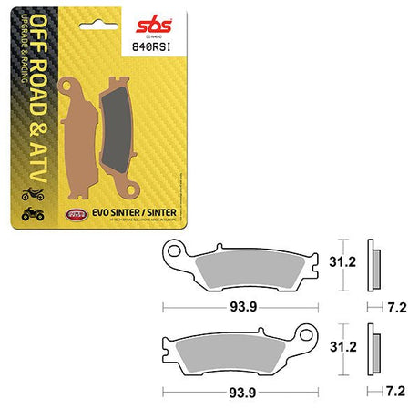 SBS ATV/UTV EVO SINTER BRAKE PAD (6280840108) - DRIVEN Canada's Powersports 6280840108