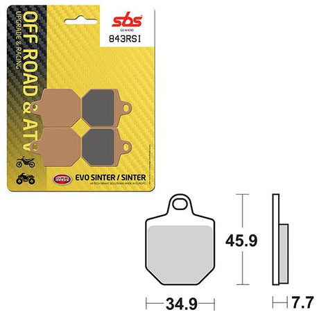 SBS ATV/UTV EVO SINTER BRAKE PAD (6280843108) - DRIVEN Canada's Powersports 6280843108