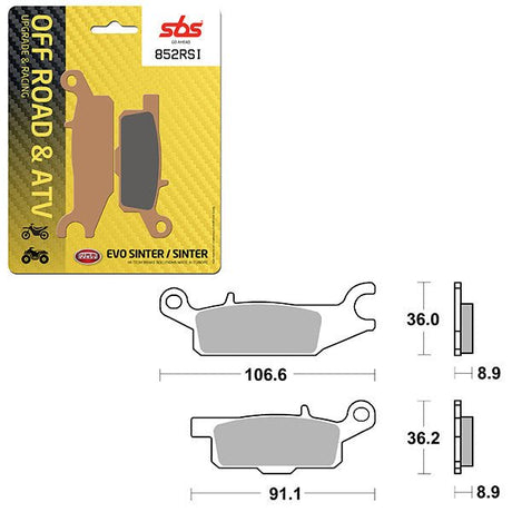 SBS ATV/UTV EVO SINTER BRAKE PAD (6280852108) - DRIVEN Canada's Powersports 6280852108