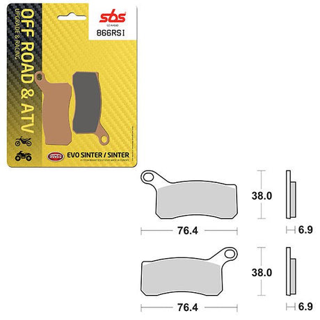 SBS ATV/UTV EVO SINTER BRAKE PAD (6280866108) - DRIVEN Canada's Powersports 6280866108