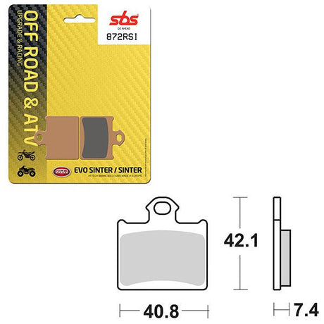 SBS ATV/UTV EVO SINTER BRAKE PAD (6280872108) - DRIVEN Canada's Powersports 6280872108