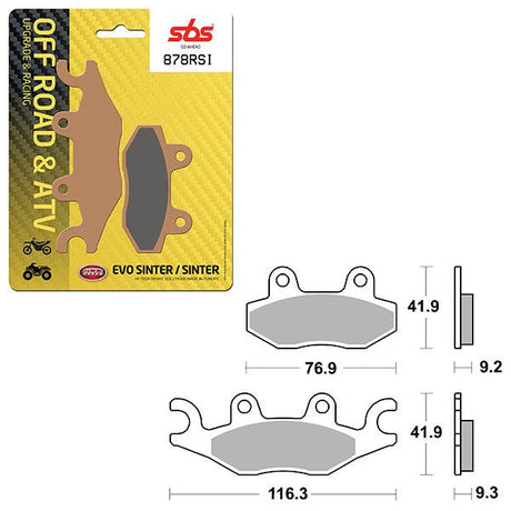 SBS ATV/UTV EVO SINTER BRAKE PAD (6280878108) - DRIVEN Canada's Powersports 6280878108