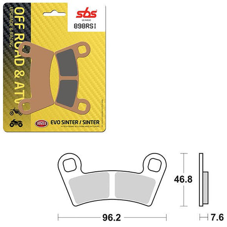 SBS ATV/UTV EVO SINTER BRAKE PAD (6280898108) - DRIVEN Canada's Powersports 6280898108
