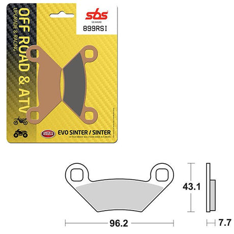 SBS ATV/UTV EVO SINTER BRAKE PAD (6280899108) - DRIVEN Canada's Powersports 6280899108