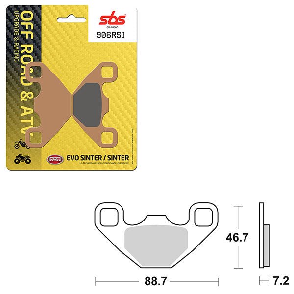 SBS ATV/UTV EVO SINTER BRAKE PAD (6280906108) - DRIVEN Canada's Powersports 6280906108