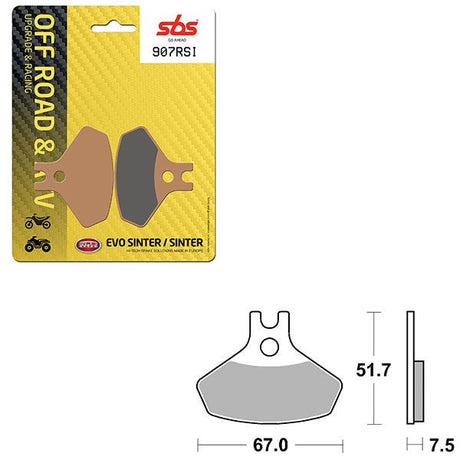 SBS ATV/UTV EVO SINTER BRAKE PAD (6280907108) - DRIVEN Canada's Powersports 6280907108