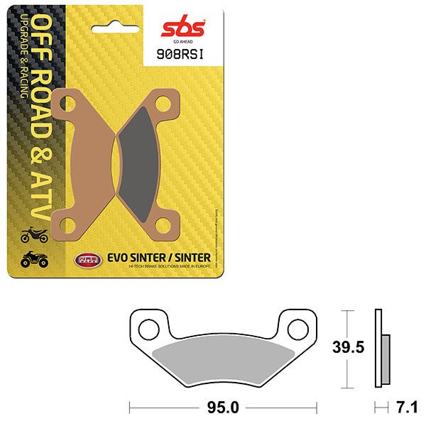 SBS ATV/UTV EVO SINTER BRAKE PAD (6280908108) - DRIVEN Canada's Powersports 6280908108