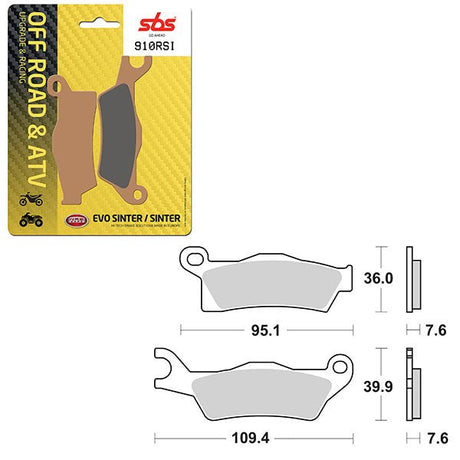 SBS ATV/UTV EVO SINTER BRAKE PAD (6280910108) - DRIVEN Canada's Powersports 6280910108