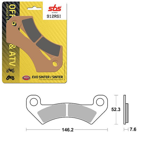 SBS ATV/UTV EVO SINTER BRAKE PAD (6280912108) - DRIVEN Canada's Powersports 6280912108