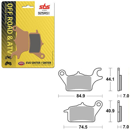 SBS ATV/UTV EVO SINTER BRAKE PAD (6280925108) - DRIVEN Canada's Powersports 6280925108