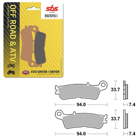 SBS ATV/UTV EVO SINTER BRAKE PAD (6280965108) - DRIVEN Canada's Powersports 6280965108