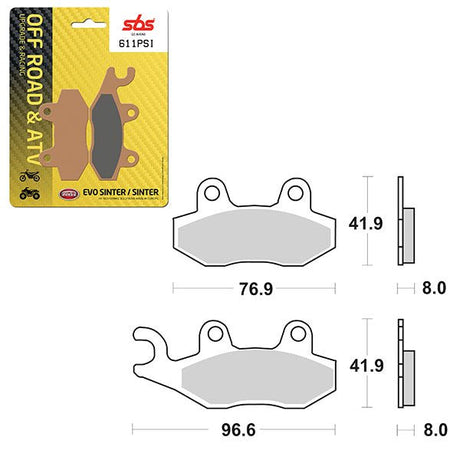SBS ATV/UTV EVO SINTER BRAKE PAD (6450611100) - DRIVEN Canada's Powersports 6450611100