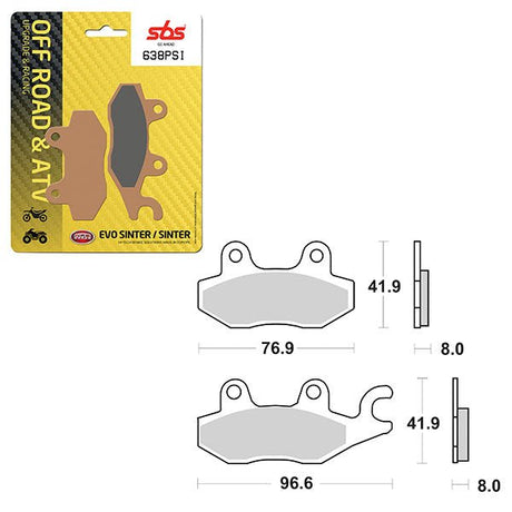 SBS ATV/UTV EVO SINTER BRAKE PAD (6450638100) - DRIVEN Canada's Powersports 6450638100
