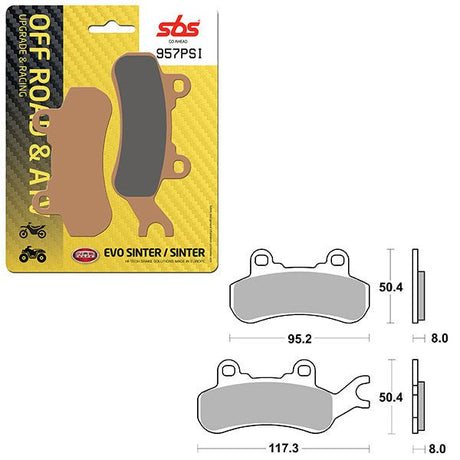 SBS ATV/UTV EVO SINTER BRAKE PAD (6450957108) - DRIVEN Canada's Powersports 6450957108